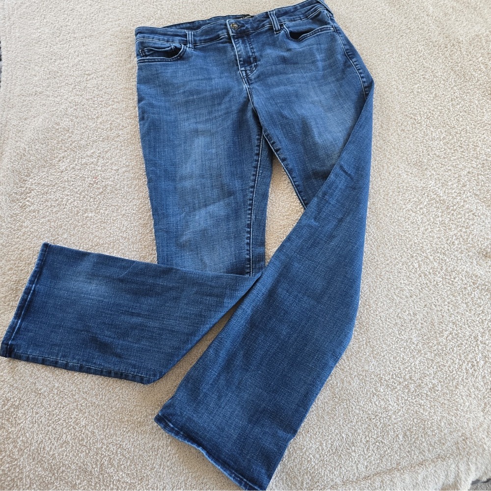 True Religion Becca Mid Rise Bootcut Dark Wash Denim Jeans Size 34